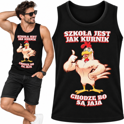 TANK TOP ŚMIESZNY  KURNIK JAJA